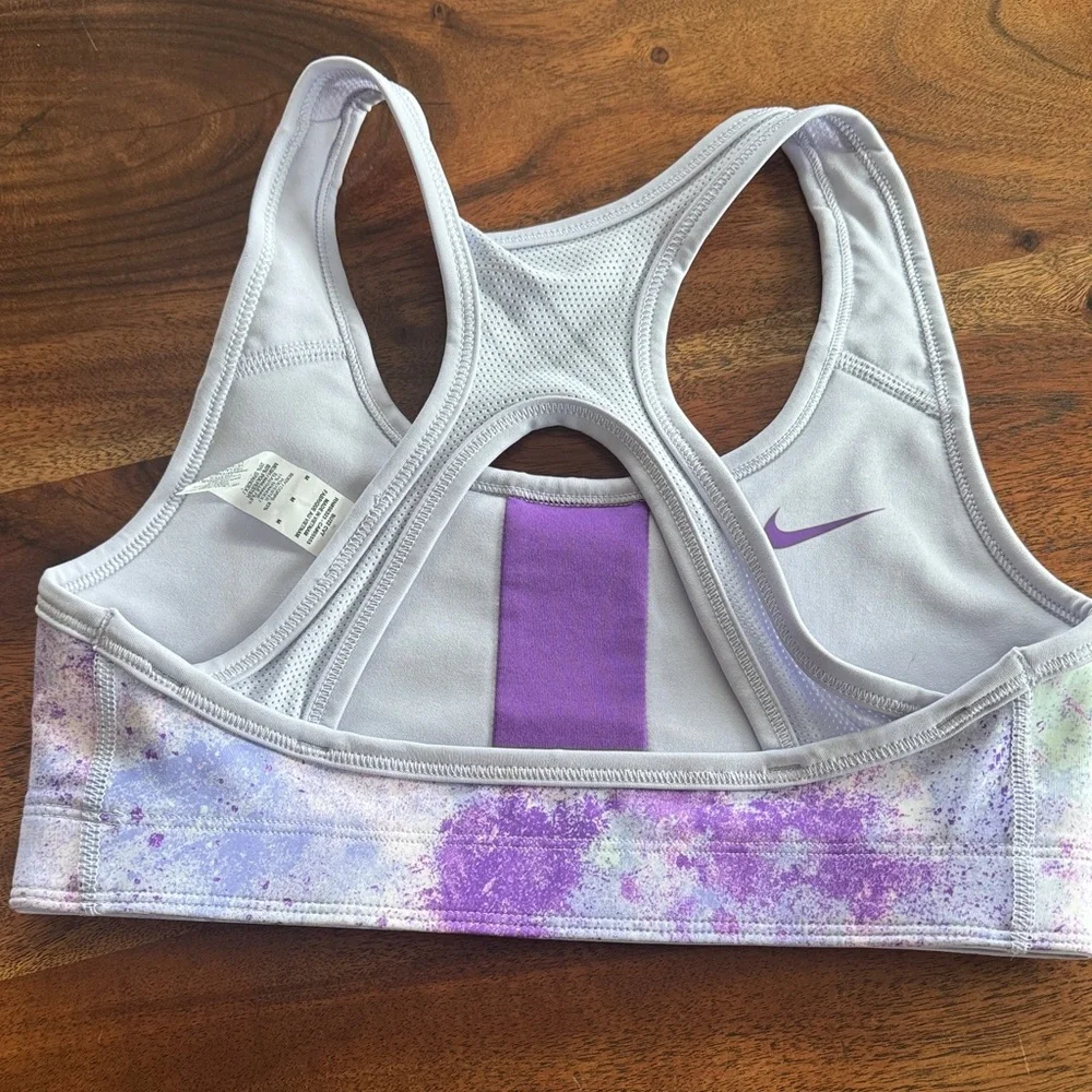 Nike Women's Purple Tie-Dye Sports Bra